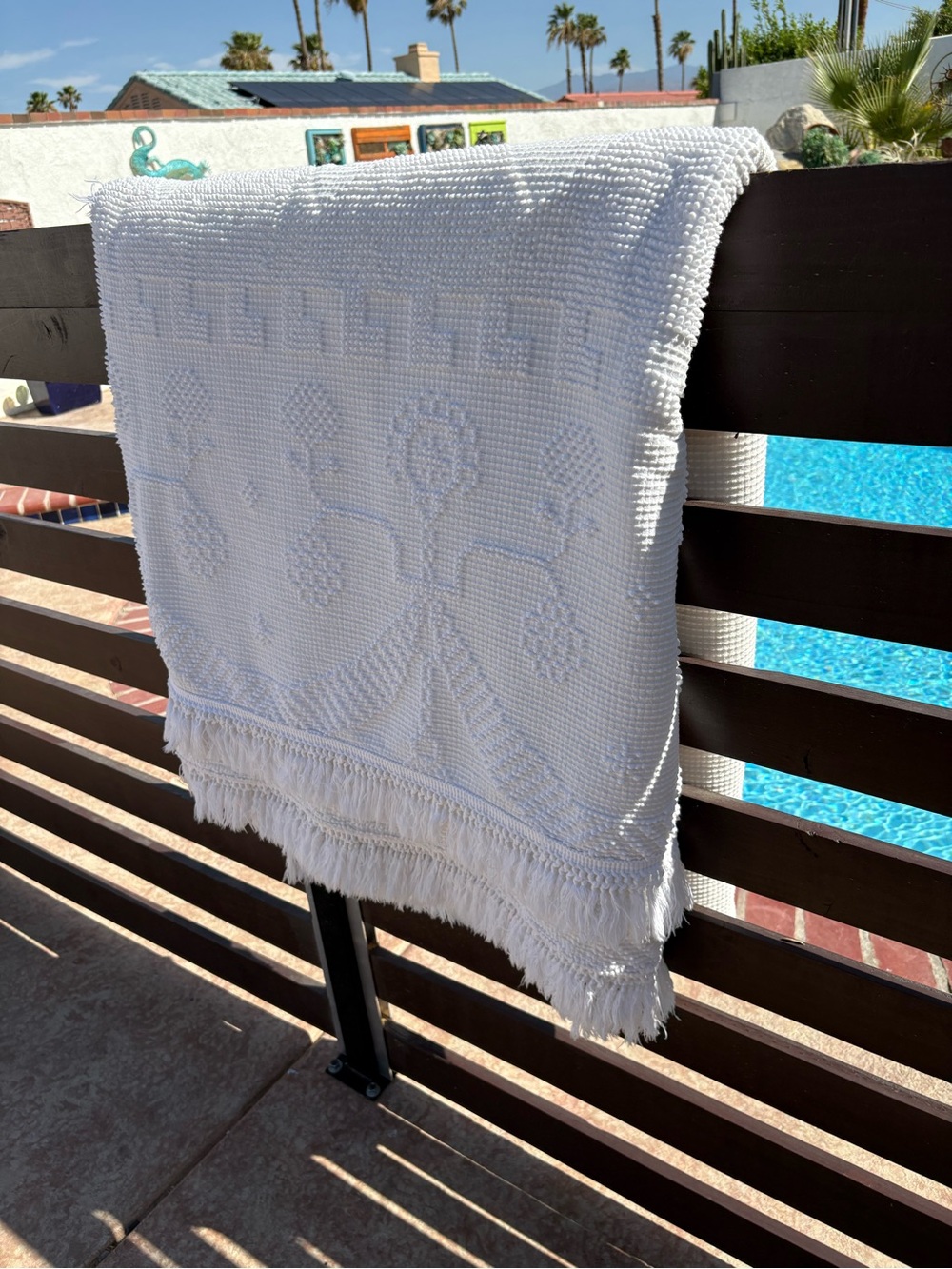 Vintage Bates George Washington’s Choice Bedspread White Hobnail King Size